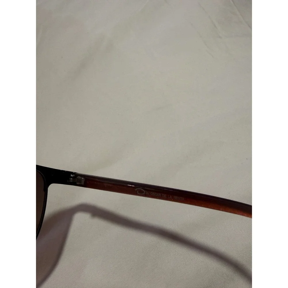 Oscar de la Renta  Browline Designer Sunglasses 100% UV‎ Protection black/smoke